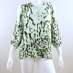 DVF Astor Stretch Mint top